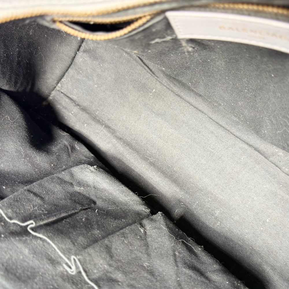 Balenciaga Croc Embossed Moto Medium City Bag in Grey - Picture 8 of 10